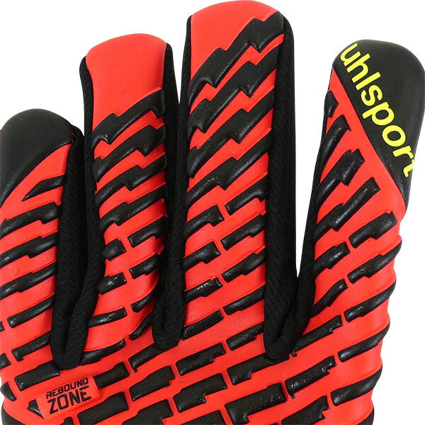 ウールシュポルトuhlsportファングマシーネZNEアブソルートグリップハーフネガティブプロジュニア1011418-01サッカーキーパーグローブフローレッド