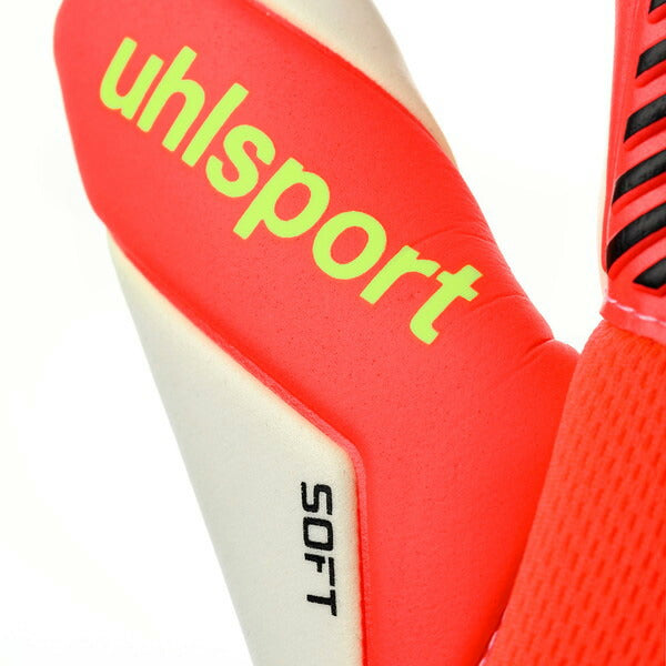 ウールシュポルトuhlsportファングマシーネZNEソフトハーフネガティブプロ1011419-01サッカーキーパーグローブGKグローブフローレッド