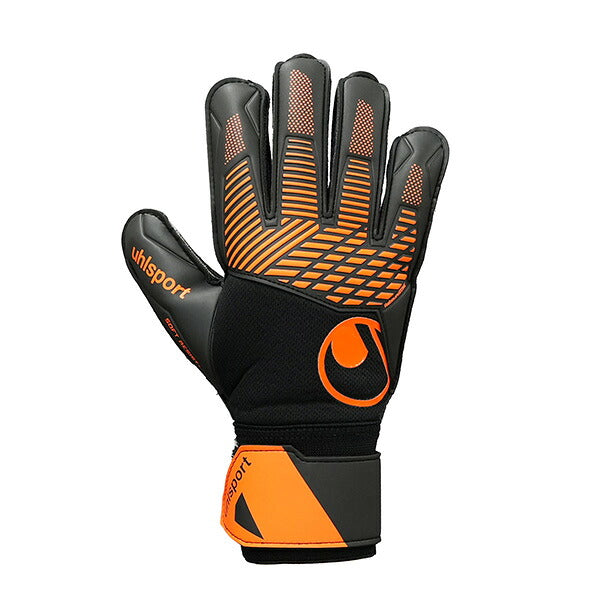 ウールシュポルトuhlsportファングマシーネソフトレジスト＋1011427-01サッカーキーパーグローブGKグローブゴールキーパーブラックオレンジ