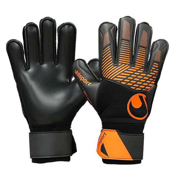 ウールシュポルトuhlsportファングマシーネソフトレジスト＋1011427-01サッカーキーパーグローブGKグローブゴールキーパーブラックオレンジ