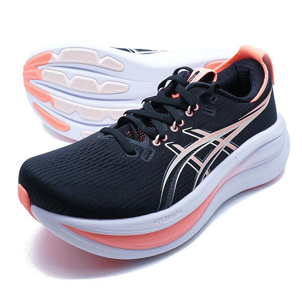 GEL-NIMBUS28アシックスasics1012B899-003ブラックピンクレディースランニングシューズ