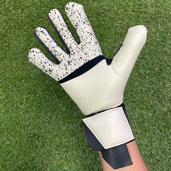 ウールシュポルトuhlsportパワーラインエリートフレックスカットハーフネガティブ1013014-01サッカーGKグローブブラック×ゴールド×ホワイト