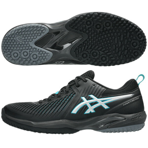 【予約販売】アシックスasicsメンズレディーステニスシューズPRESTIGENEOOCプレステージライトNEOOCオムニクレーコートブラック1043A027-001