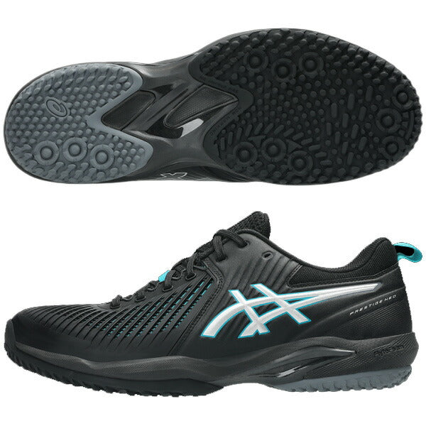 【予約販売】アシックスasicsメンズレディーステニスシューズPRESTIGENEOOCプレステージライトNEOOCオムニクレーコートブラック1043A029-001