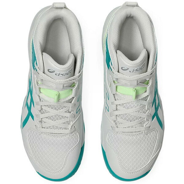 【ショップ限定エントリーでさらに+9倍】アシックスasicsジュニアミニバスシューズDUNKSHOTMB10ダンクショットMB101064A019-100バスケシューズバッシュ子供グリーン