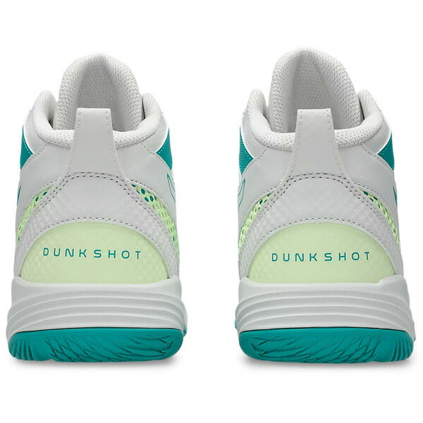 【ショップ限定エントリーでさらに+9倍】アシックスasicsジュニアミニバスシューズDUNKSHOTMB10ダンクショットMB101064A019-100バスケシューズバッシュ子供グリーン