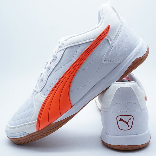 【ショップ限定エントリーでさらに+9倍】プレッシングIVプーマPUMA107419-10プーマホワイトフットサルシューズインドア室内用