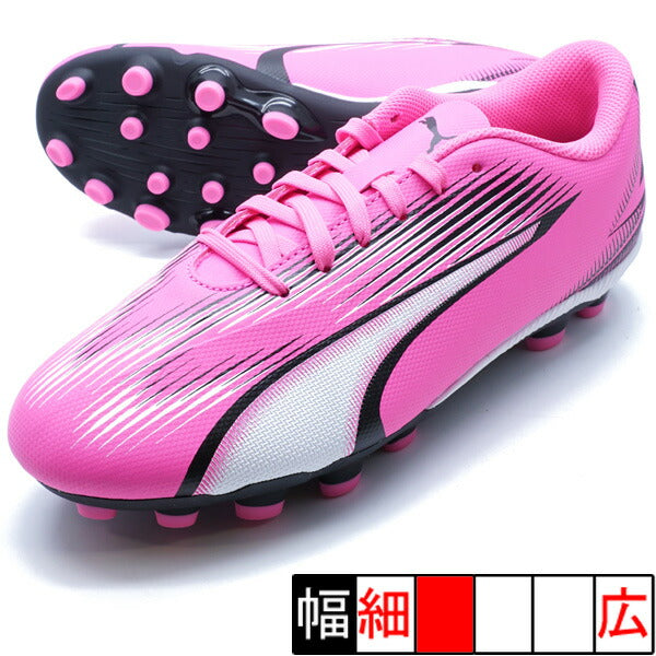 【ショップ限定エントリーでさらに+9倍】ウルトラプレイHG+MIDJRプーマPUMA107778-01ポイズンピンクジュニアサッカースパイク