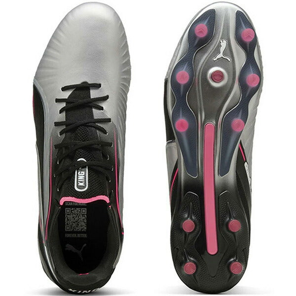 キングアルティメットFG/AGプーマPUMA108303-03プーマシルバーサッカースパイク人工芝天然芝