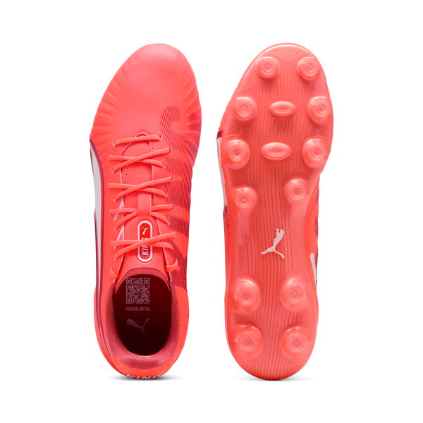 【ショップ限定エントリーでさらに+9倍】キングアルティメットHG/AGプーマPUMA108305-01グローイングレッドサッカースパイク