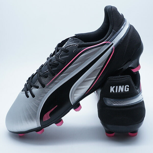 キングマッチワイドHG/AGプーマPUMA108318-02プーマシルバーサッカースパイク