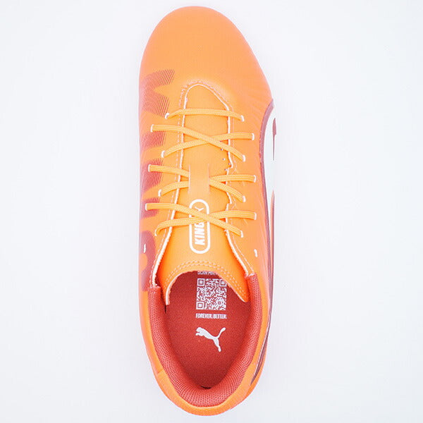 【ショップ限定エントリーでさらに+9倍】キングマッチHG/AG+MIDJRプーマPUMA108321-01グローイングレッドジュニアサッカースパイク