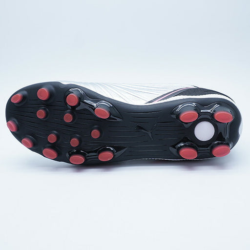 【ショップ限定エントリーでさらに+9倍】キングマッチHG/AG+MIDJRプーマPUMA108321-02プーマシルバージュニアサッカースパイク