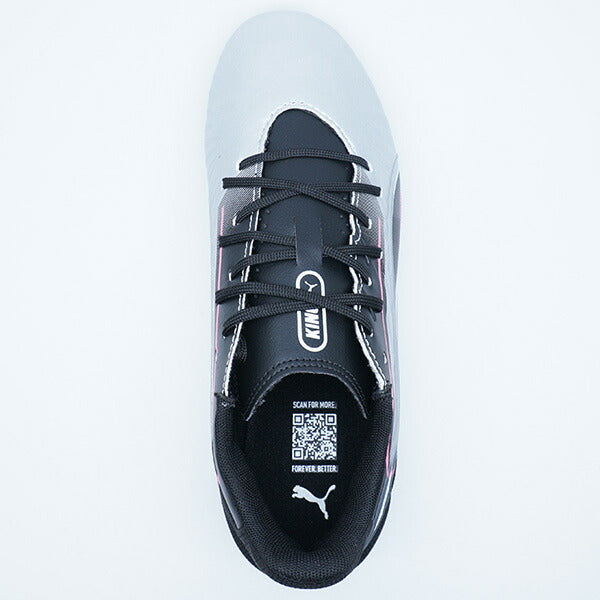 【ショップ限定エントリーでさらに+9倍】キングマッチHG/AG+MIDJRプーマPUMA108321-02プーマシルバージュニアサッカースパイク