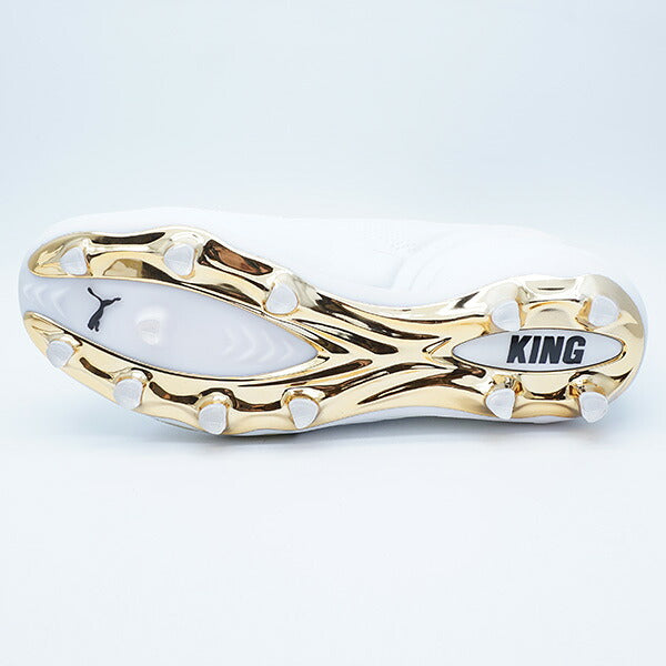 キング20アルティメットFG/AG(LONGPILE)プーマPUMA108457-04ホワイトゴールドサッカースパイク人工芝天然芝