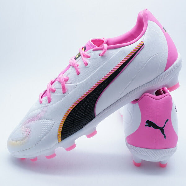 キング20マッチHG/AG+MidJrプーマPUMA108489-05ホワイトジュニアサッカースパイク