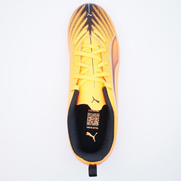 ウルトラ6プレイHG/AG+MidJRプーマPUMA108536-03ヒートファイアジュニアサッカースパイク