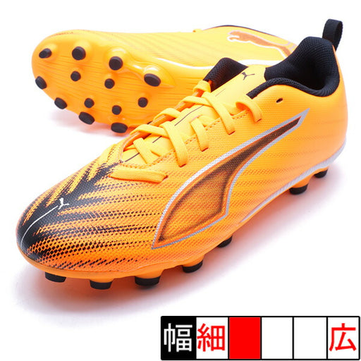 ウルトラ6プレイHG/AG+MidJRプーマPUMA108536-03ヒートファイアジュニアサッカースパイク