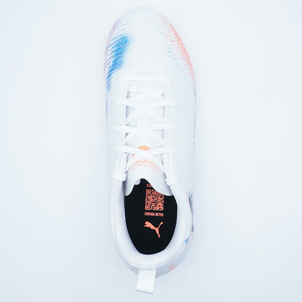 【ショップ限定エントリーでさらに+9倍】フューチャー8プレイHG/AG+MidJRプーマPUMA108624-01プーマホワイトジュニアサッカースパイク