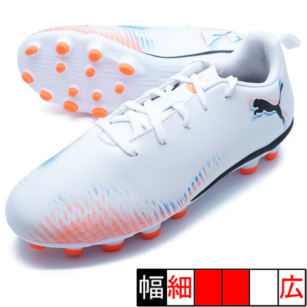 【ショップ限定エントリーでさらに+9倍】フューチャー8プレイHG/AG+MidJRプーマPUMA108624-01プーマホワイトジュニアサッカースパイク