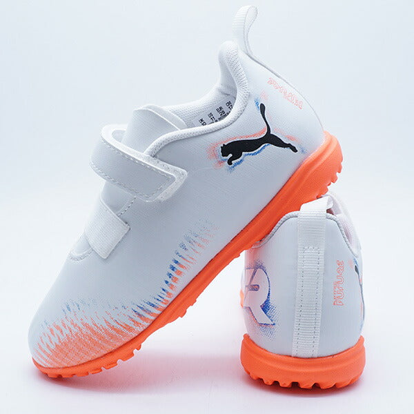 【ショップ限定エントリーでさらに+9倍】フューチャー8プレイTTVJRプーマPUMA108628-01プーマホワイトジュニアサッカートレーニングシューズベルクロ