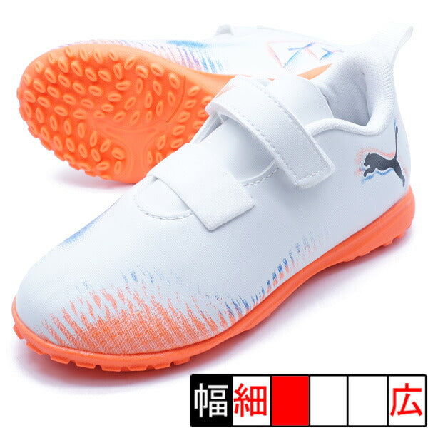 【ショップ限定エントリーでさらに+9倍】フューチャー8プレイTTVJRプーマPUMA108628-01プーマホワイトジュニアサッカートレーニングシューズベルクロ