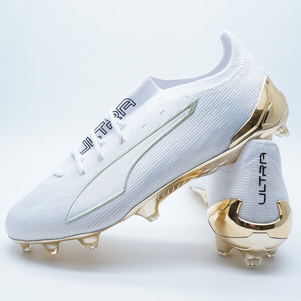 ウルトラ6アルティメットFGプーマPUMA108699-04ホワイトゴールドサッカースパイク天然芝