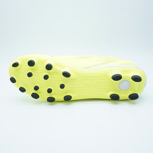 ウルトラ6プレイHG/AG+MIDJRプーマPUMA108982-01イエローアラートジュニアサッカースパイク