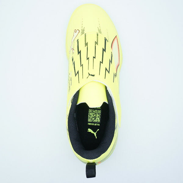 ウルトラ6プレイTTVJRプーマPUMA108991-01イエローアラートジュニアサッカートレーニングシューズベルクロ