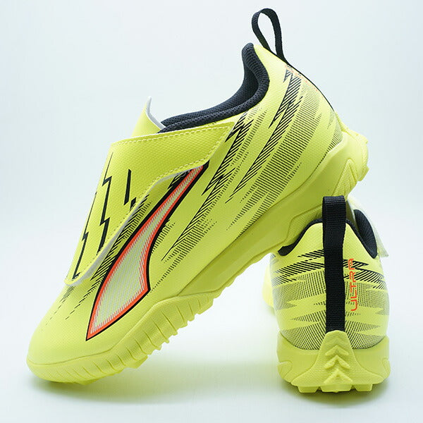 ウルトラ6プレイTTVJRプーマPUMA108991-01イエローアラートジュニアサッカートレーニングシューズベルクロ