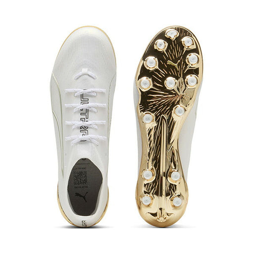 ウルトラ6アルティメットAGプーマPUMA108996-04ホワイトゴールドサッカースパイク人工芝天然芝