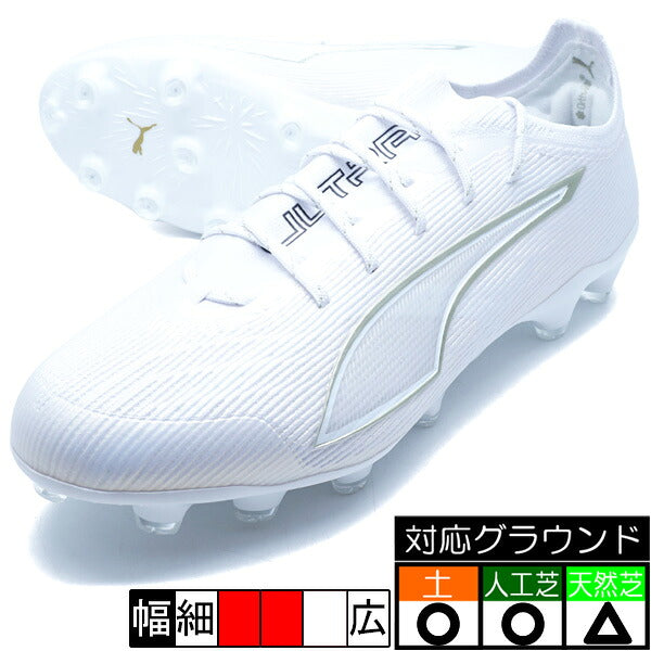 ウルトラ6アルティメットHG/AGプーマPUMA108998-04ホワイトゴールドサッカースパイク