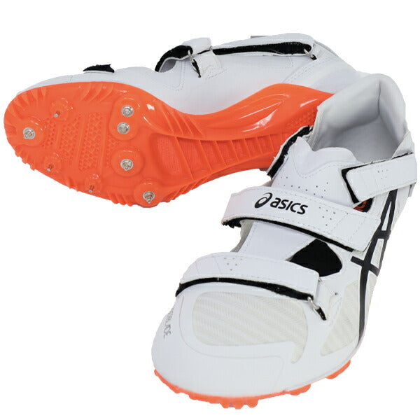 【ショップ限定エントリーでさらに+9倍】アシックスasicsメンズレディース陸上スパイクCYBERBLADE161093A134-100短距離用オールウェザートラック専用ホワイト