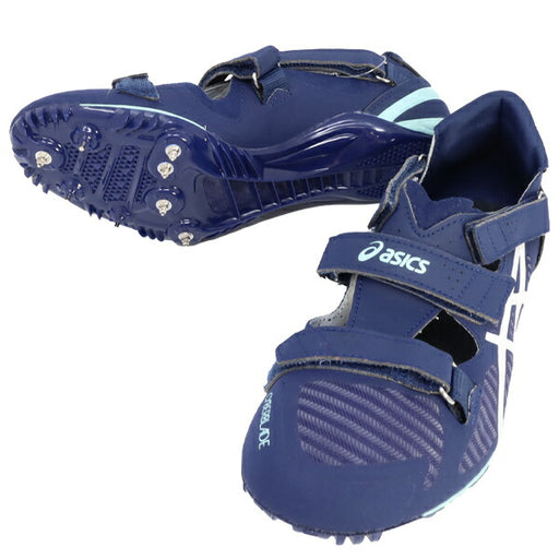 【ショップ限定エントリーでさらに+9倍】アシックスasicsメンズレディース陸上スパイクCYBERBLADE161093A134-401短距離用ネイビー