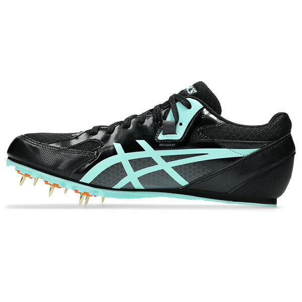 【ショップ限定エントリーでさらに+9倍】アシックスasicsメンズレディース陸上スパイク短距離中距離走幅跳EFFORT13エフォート131093A167-004土トラック兼用ブラック