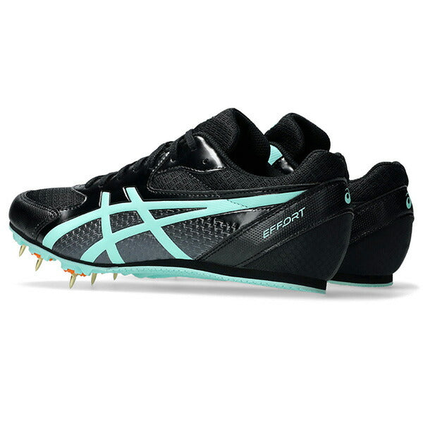 【ショップ限定エントリーでさらに+9倍】アシックスasicsメンズレディース陸上スパイク短距離中距離走幅跳EFFORT13エフォート131093A167-004土トラック兼用ブラック