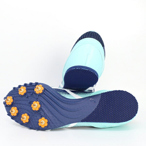 アシックスasicsメンズレディース陸上スパイクHEATSPRINT131093A199-400短距離中距離ハードル跳躍オールウェザー土トラックネイビー