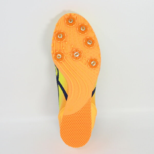 アシックスasicsメンズレディース陸上スパイクHEATSPRINT131093A199-750短距離中距離ハードル跳躍オールウェザー土トラックイエロー