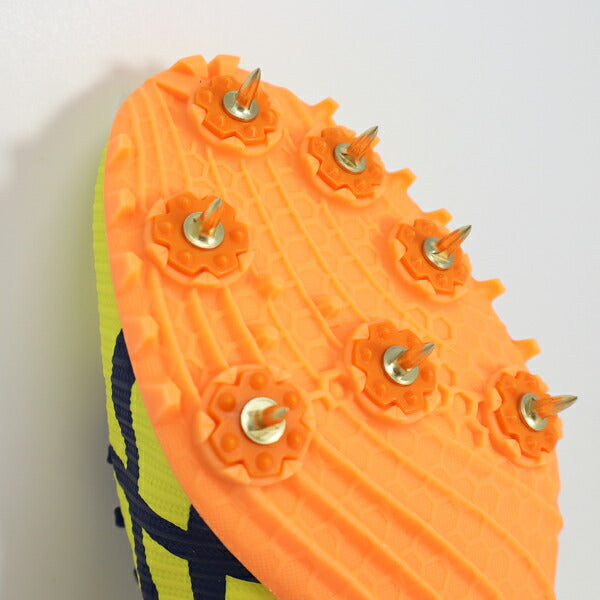 アシックスasicsメンズレディース陸上スパイクHEATSPRINT131093A199-750短距離中距離ハードル跳躍オールウェザー土トラックイエロー