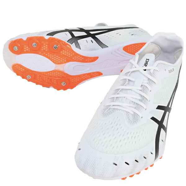 【ショップ限定エントリーでさらに+9倍】アシックスasics陸上スパイクGUNLAP31093A229-100中距離長距離障害オールウェザートラック専用ホワイト