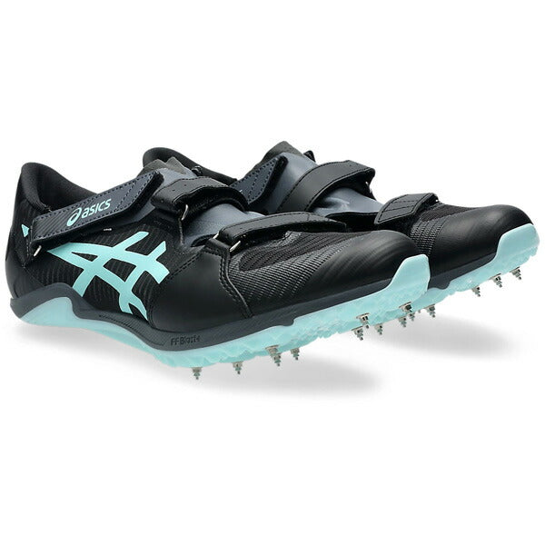 【ショップ限定エントリーでさらに+9倍】アシックスasicsメンズレディース陸上スパイク短距離ハードルCYBERBLADE17サイバーブレード171093A241-001ブラック