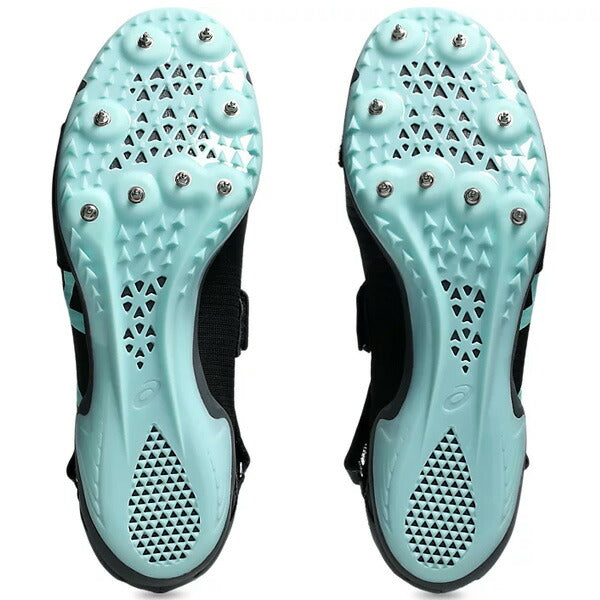 【ショップ限定エントリーでさらに+9倍】アシックスasicsメンズレディース陸上スパイク短距離ハードルCYBERBLADE17サイバーブレード171093A241-001ブラック