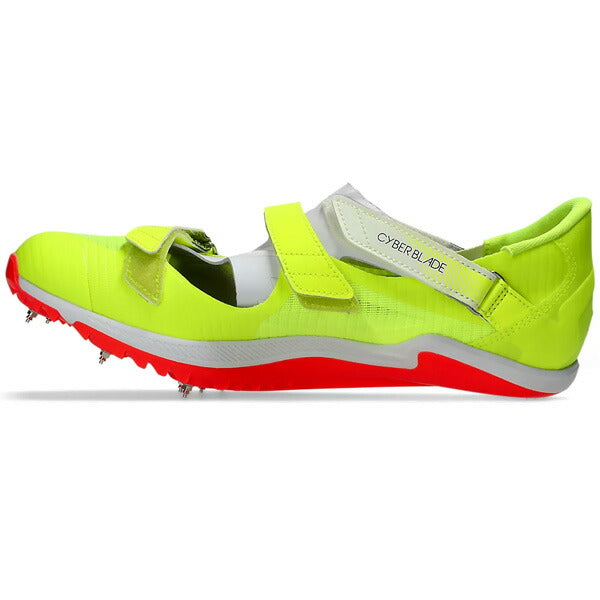 【ショップ限定エントリーでさらに+9倍】アシックスasicsメンズレディース陸上スパイク短距離ハードルCYBERBLADE17サイバーブレード171093A241-750イエロー