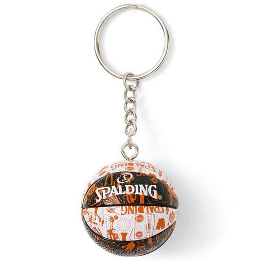 【ショップ限定エントリーでさらに+9倍】スポルディングSPALDINGキーチェーンバスケットボールキーホルダーグラフィティオレンジ11-009GO