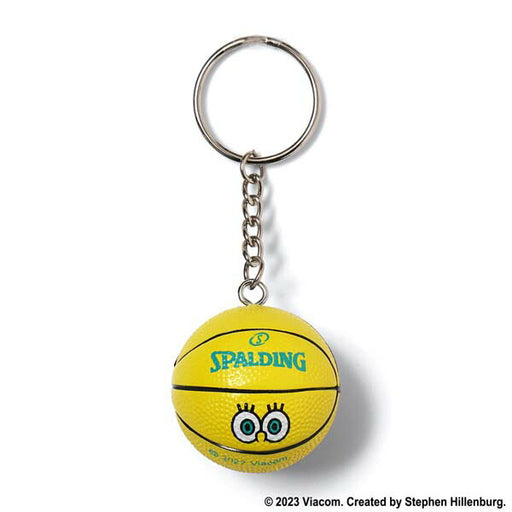 【ショップ限定エントリーでさらに+9倍】スポルディングSPALDINGキーチェーンブラウンバスケットボールキーホルダースポンジ・ボブ11-009SB