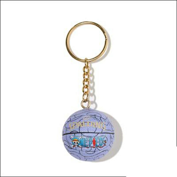 【ショップ限定エントリーでさらに+9倍】スポルディングバスケットボールボールキーホルダーゴムゴムの実ルフィワンピースキーチェーン11009PG