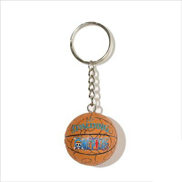 【ショップ限定エントリーでさらに+9倍】スポルディングバスケットボールボールキーホルダーメラメラの実エースワンピースキーチェーン11009PM