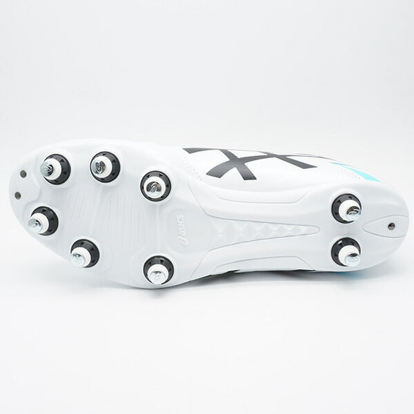 DSLIGHTGAINSTアシックスasics1101A041-102ホワイトサッカースパイク取替式