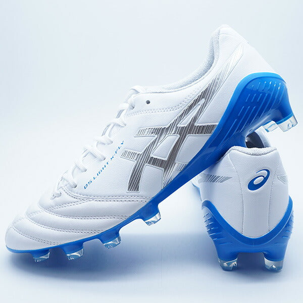 【ショップ限定エントリーでさらに+9倍】DSLIGHTX-FLY5アシックスasics1101A047-106ホワイトシルバーサッカースパイク