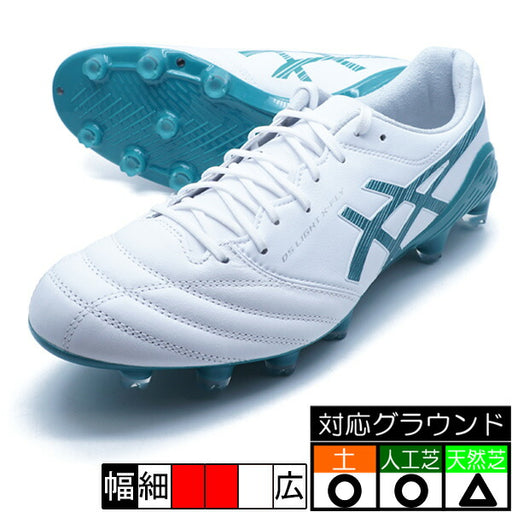 【ショップ限定エントリーでさらに+9倍】DSLIGHTX-FLY5アシックスasics1101A047-107ホワイトブルーサッカースパイク